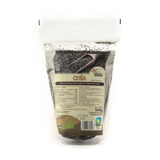 El Oro de Los Andes Semillas de Chia Eco 500 g