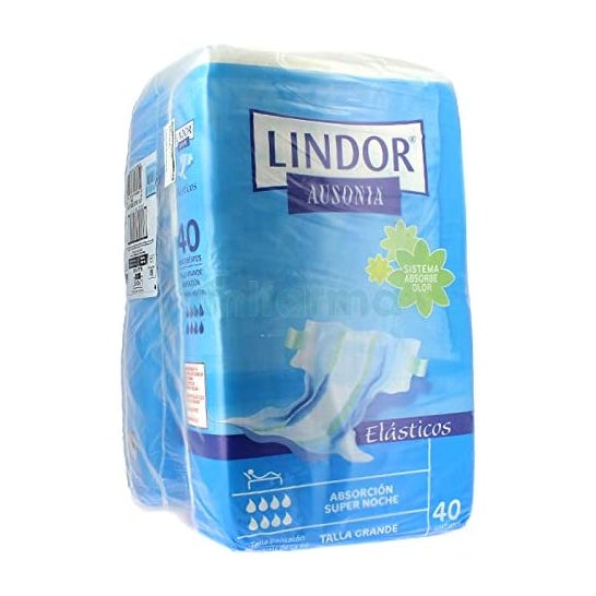 Lindor Pañal Elástico Supnoche Talla XL 80uds