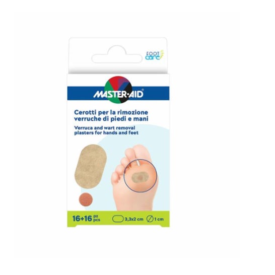 Master-Aid Parches Verrugas Pies y Manos 16uds