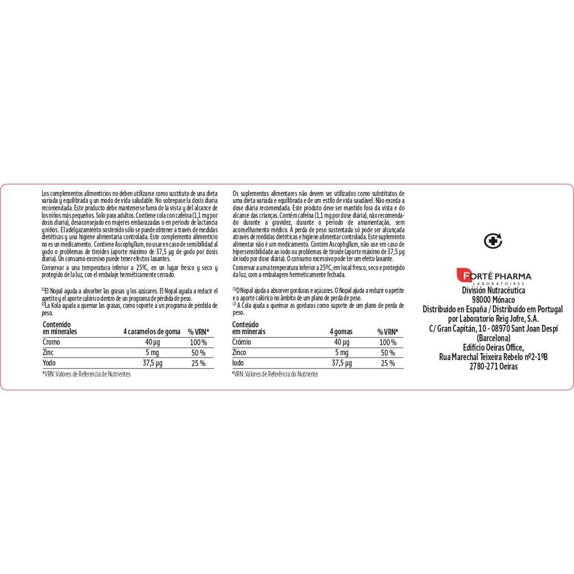 Forté Pharma Xtraslim Max Captador Gummies 60uds
