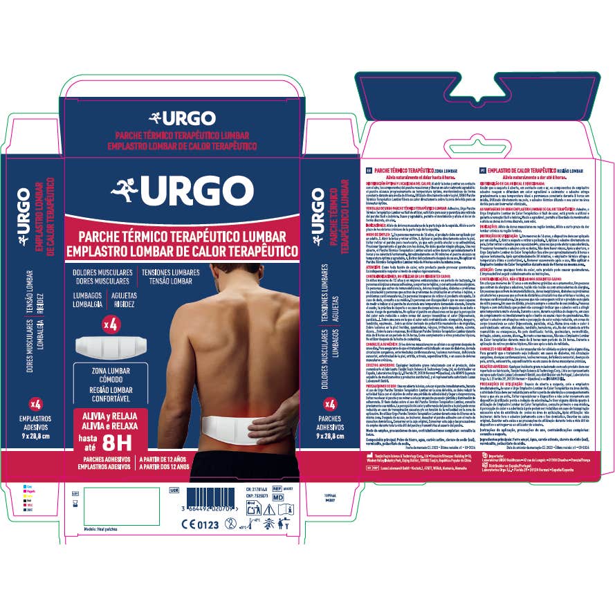 Urgo Parche Térmico Lumbar 4uds