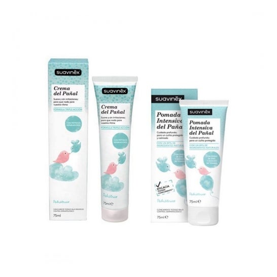 Suavinex Crema del Pañal Triple Acción 75ml + Pomada Intensiva 75ml