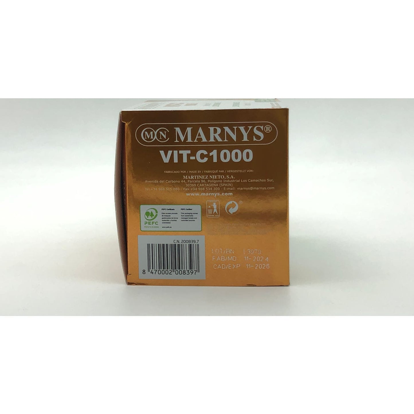 Marnys Vit-C 1000 Vitamina C Liposomada 20x10ml