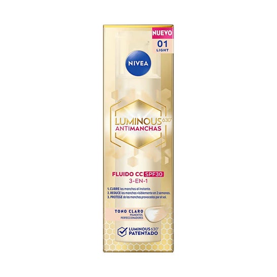 Nivea Luminous 630º Antimanchas Cc Fluido Spf30 #Claro 40ml