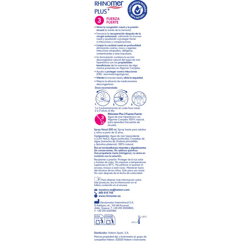 Rhinomer Plus Fuerza 3 Usuarios Frecuentes 200ml