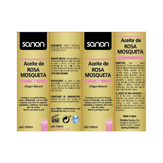 Sanon Aceite de Rosa Mosqueta 30 ml