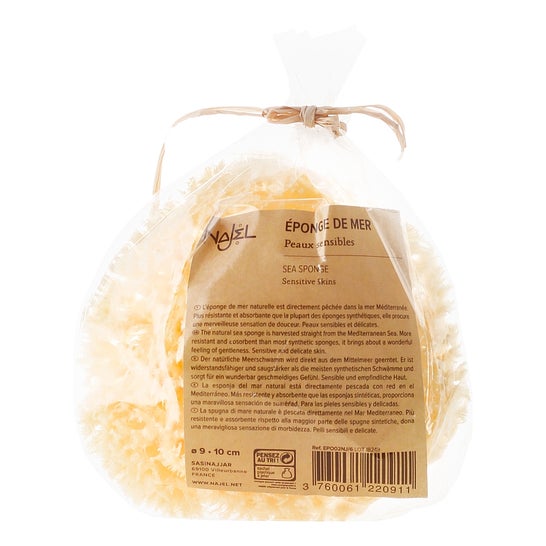 Najel Esponja Mar Natural 10cm 1ud
