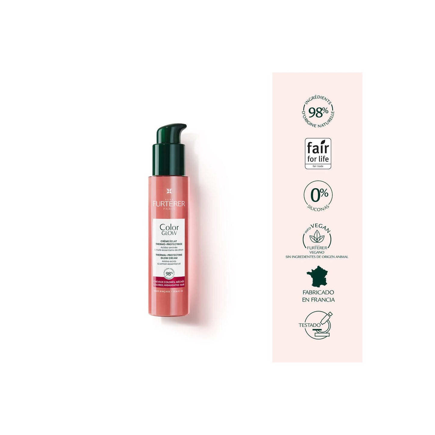 René Furterer Color Glow Crema Termoprotectora Brillo 100ml