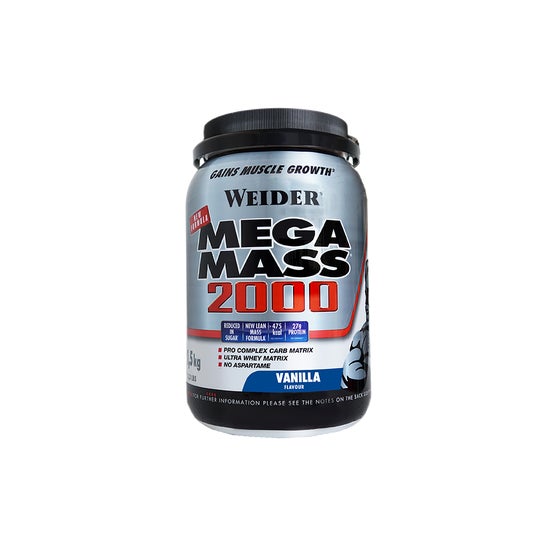 Weider Mega Mass 2000 Vainilla 1500g