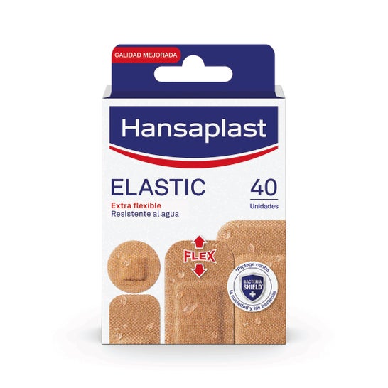 Hansaplast Elastic Apósitos 4 Tamaños 40 uds