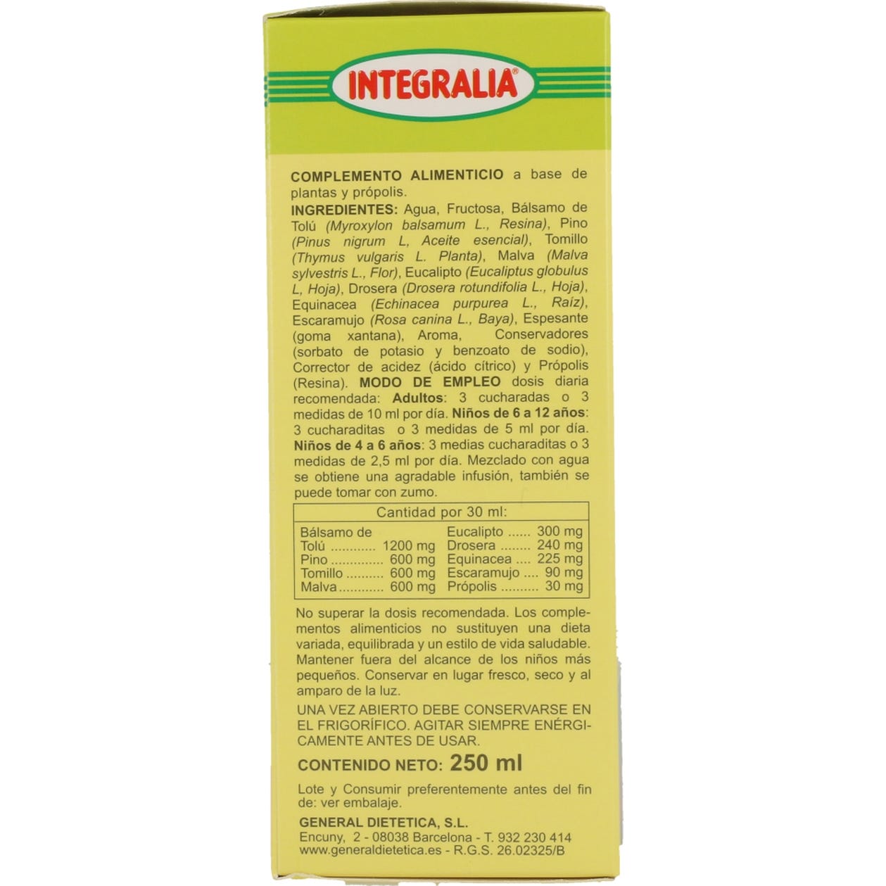 Integralia Constifin Jarabe 250 Ml