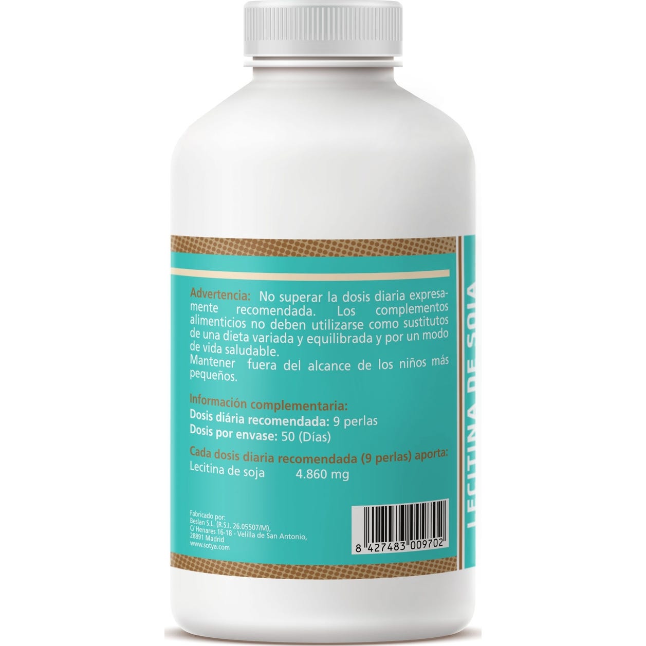 Sotya Lecitina de Soja 500mg 450 perlas