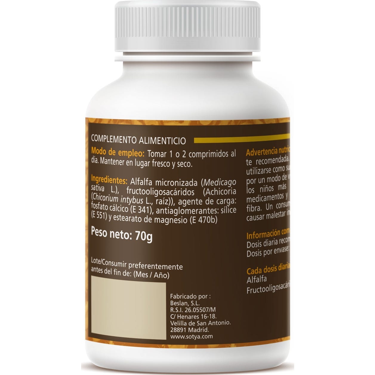 Sotya Alfalfa 700mg 100comp