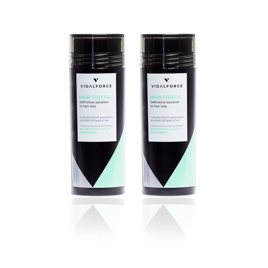 Vidalforce Pack Hair Fibers Keratin Microfibers Hair Loss Auburn 2x30 g