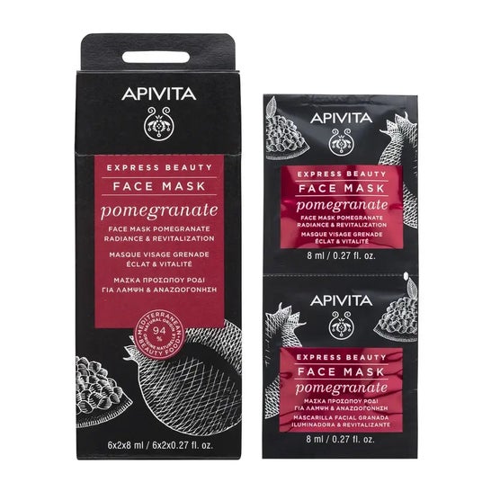 Apivita Mascarilla Express Granada 2x8ml