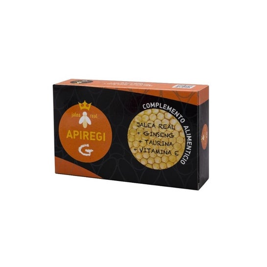 Artesania Agricola Apiregi g Jalea Real + ginseng 20 Ampollas