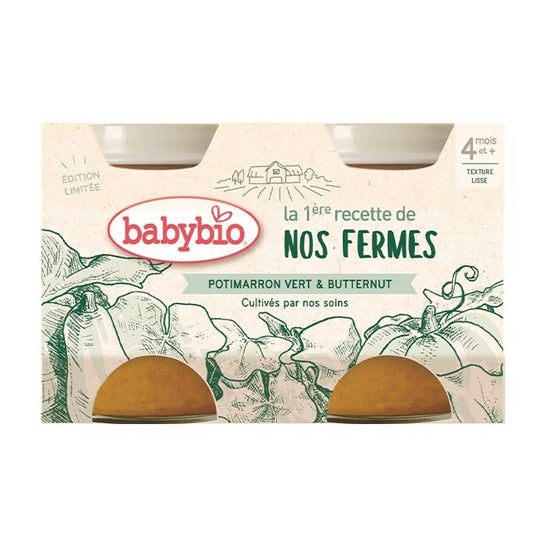 BabyBio Potimarron Vert & Butternut 2 x 130g