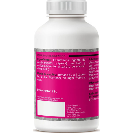 Sotya L-glutamina 600mg 120cáps