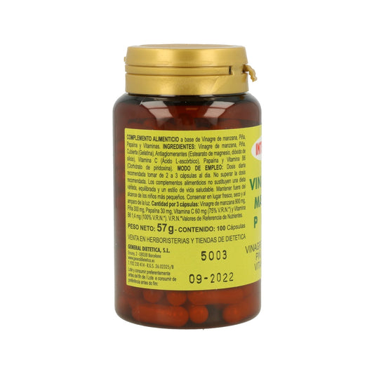 Vinagre de manzana de Integralia, 100 cápsulas