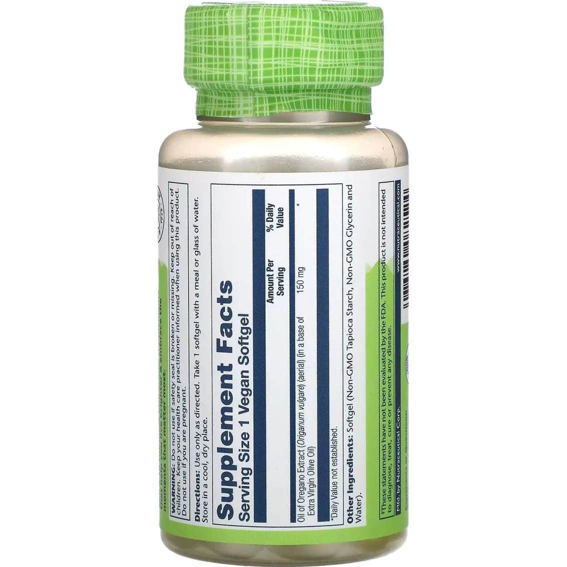 Solaray Aceite De Oregano 60 Perlas