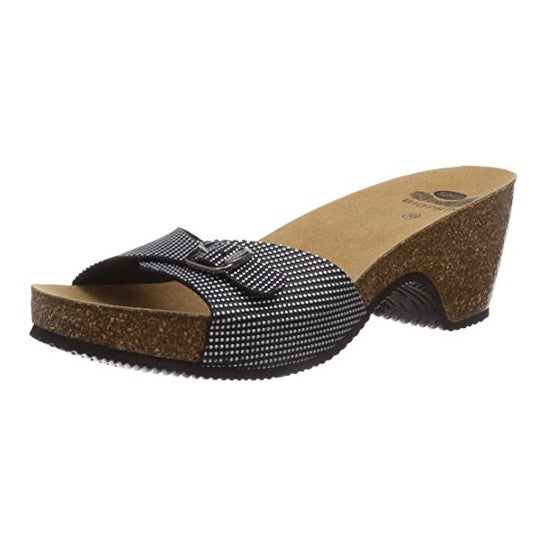 Scholl Sandalia Kabe Negro plata Talla 36 1par