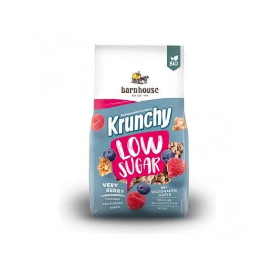 Barnhouse Muesli Krunchy Baja Azúcar Frutos Rojos 375g
