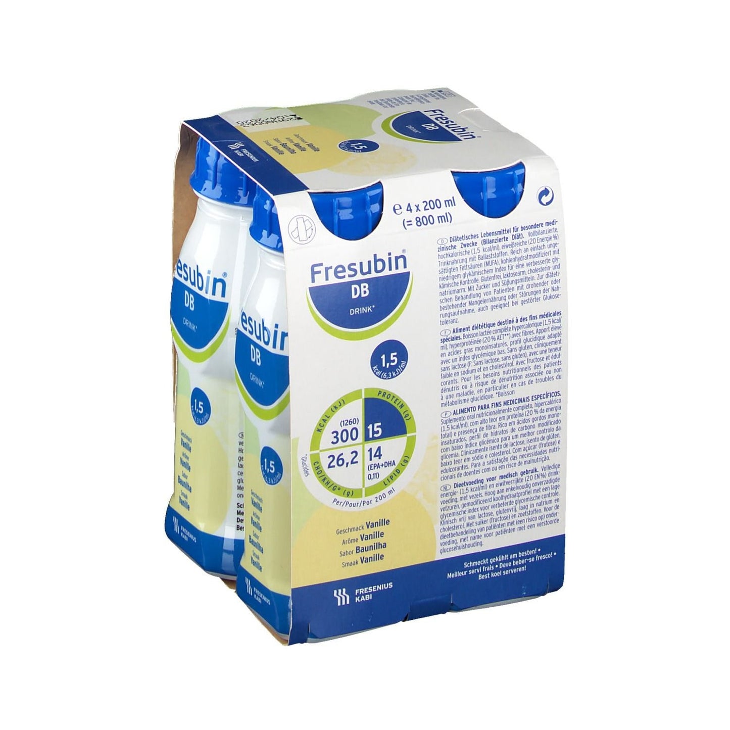 Fresubin Db Bebida Vainilla 4X200ml