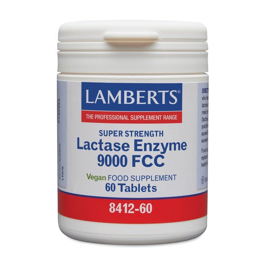 Lamberts Enzima Lactasa 9000 FCC 60 tabletas