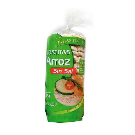 Hijas del Sol Tortitas de Arroz Sin Sal 130 g