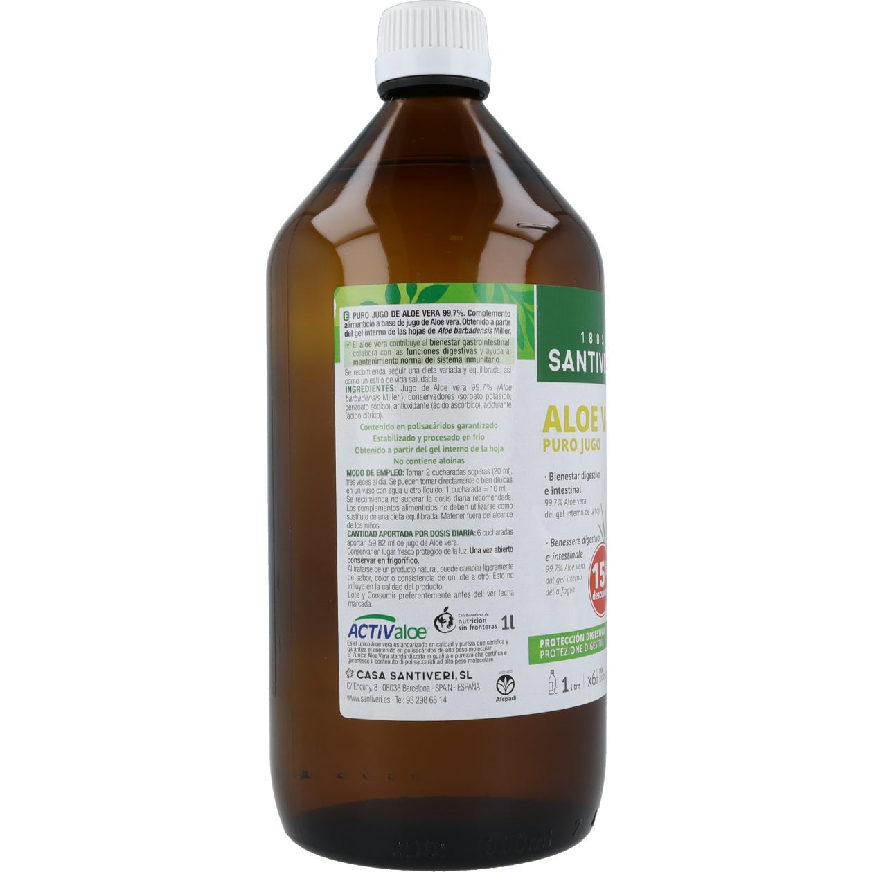 Suco Puro Aloe Vera 100% 1litro