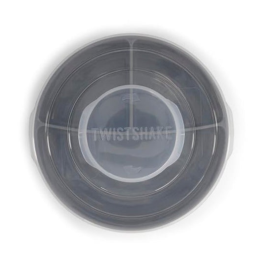 Twistshake Plato Dividido +6 Meses Gris 1ud