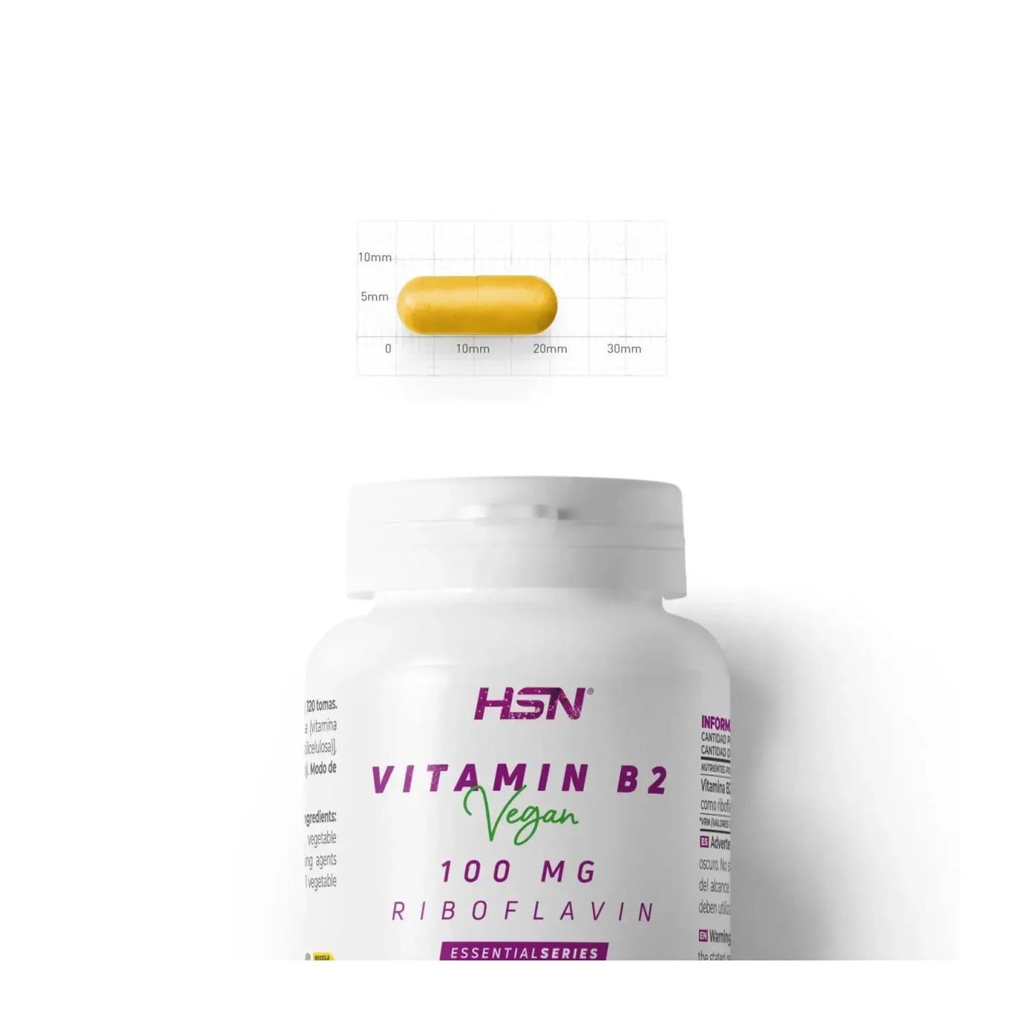 HSN Vitamina B2 Riboflavina 100mg 120vcaps