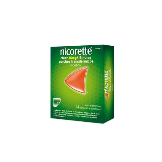Nicorette Clear Parches Transdérmicos 15mg/16h 14parches