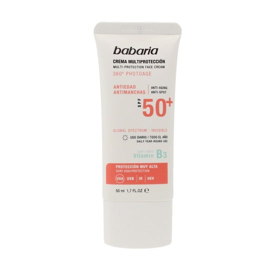 Babaria Crema Multiprotección Antiedad Antimanchas SPF+50 50ml