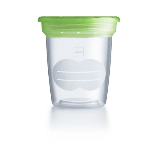 Tarro de almacenamiento transparente Mam 120ml lote de 5