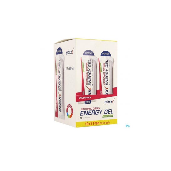 Etixx Isotonic Drink Energy gel Apple 12 U X 60 ml