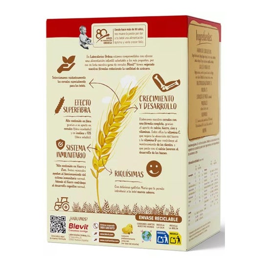 Blevit® Superfibra 8 Cereales y Galleta María 500g