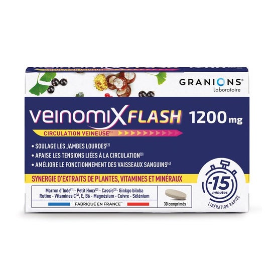 Granions Veinomix Flash 1200 mg 30 caps