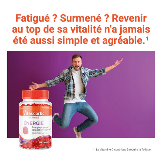 Vitascorbol Énergie 50gummies