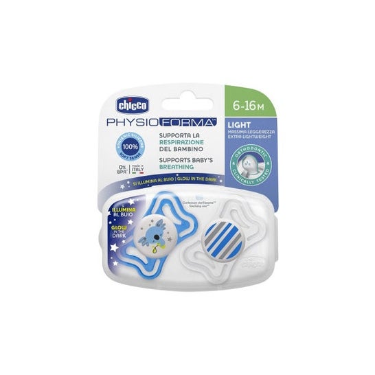 Chicco Kit Chupete Physioforma Light Lumi 6-16M 1ud