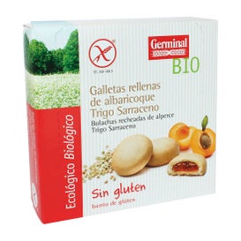 Germinal Bio Galletas Trigo Sarraceno Rellenas de Albaricoque 250 g