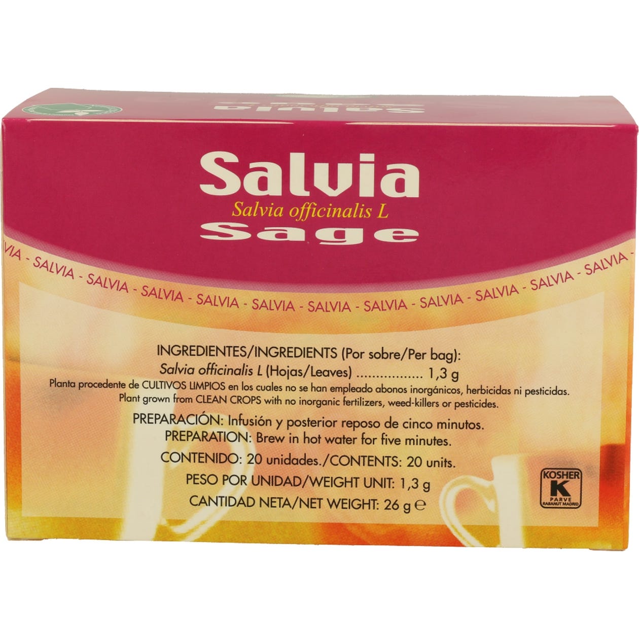 Soria Natural Salvia Infusión 20 filtros