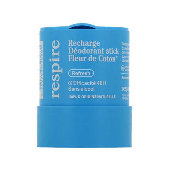 Respire Recharge Déodorant Stick Fleur De Coton 50g