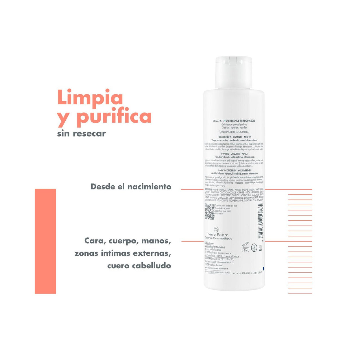 Avène Cicalfate+ Gel Limpiador Purificante 200ml