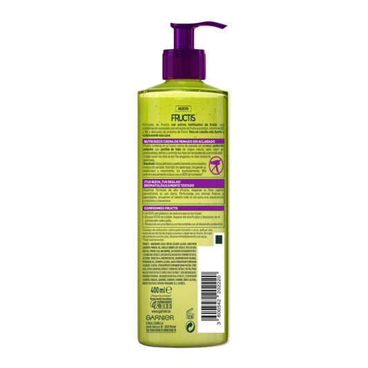 Garnier Fructis Nutri Rizos Crema Sin Aclarado 400ml