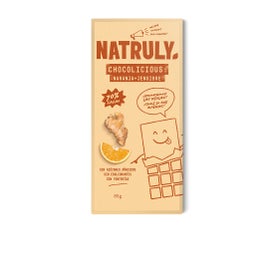 Natruly Tableta de Chocolate Frambuesa y Nibs de Cacao 72% 85g