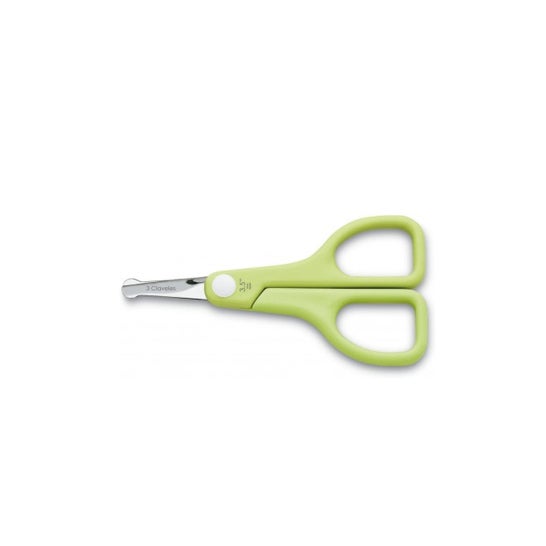 3 Claveles tijera bebé Inox A.B.S 3.5'' 9cm 1ud