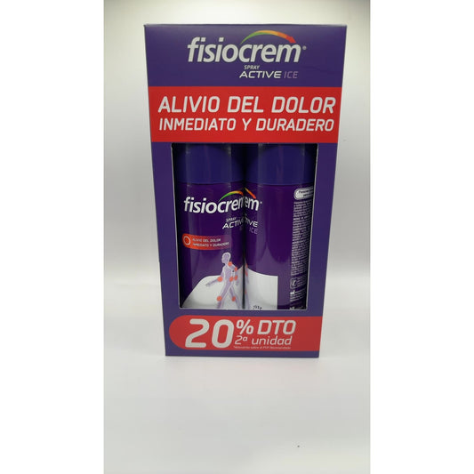 Fisiocrem Pack Spray Active Ice 2x150ml