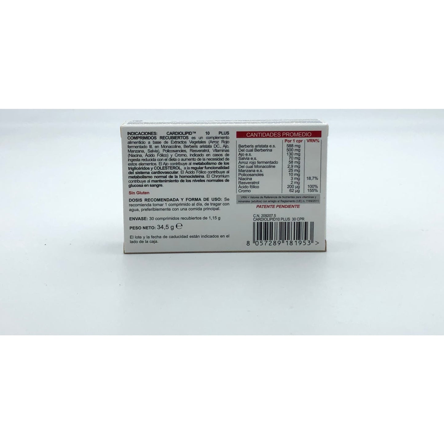 Shedir Pharma Cardiolipid 10 Plus 30 comp