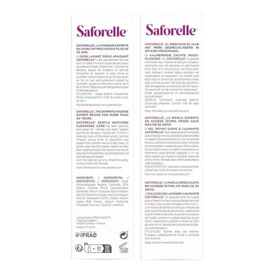 Saforelle Cuidado Limpiador Suave 500ml